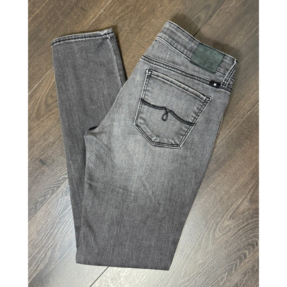 Lucky Brand‎ Lolita Skinny Jeans Gray Mid Rise Denim 6 28 Classic Stretch Smoke